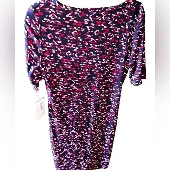 Lularoe Large Navy blue southwest pattern Julia pencil dress . NWT. - Picture 2 of 7